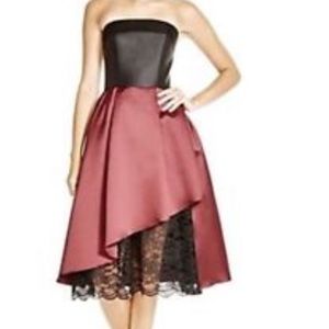 ABS burgundy and Black Cocktail Dress